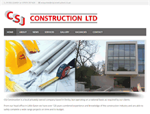 Tablet Screenshot of csjconstruction.com